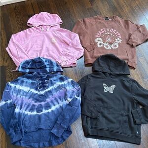 Girls size 10/12 hoodies (5) in total